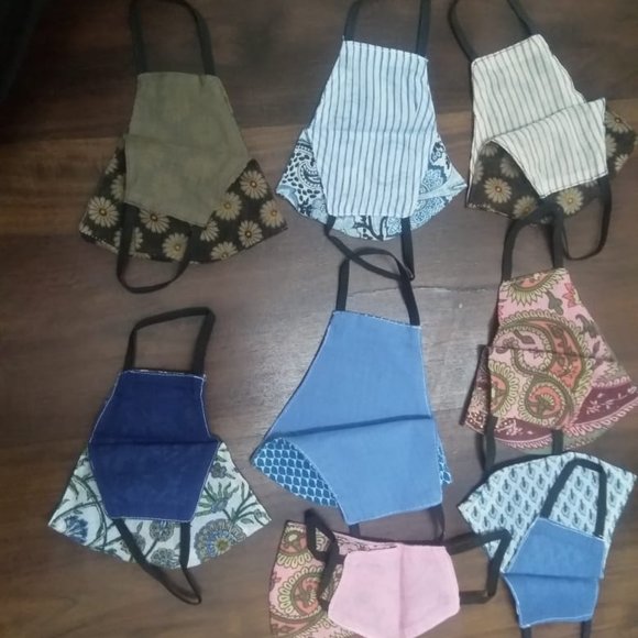 Reusable face masks, Reversible, 100% cotton - Picture 4 of 4